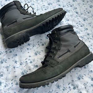 Timberland Boots Black Suede Oakwell 7-Eye Moc-Toe — Size 13 (Men’s)